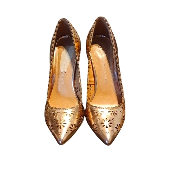 LC Lauren Conrad Confettirose Women's Stilletto Rose Gold Heels Size 7 Med - Picture 8 of 11